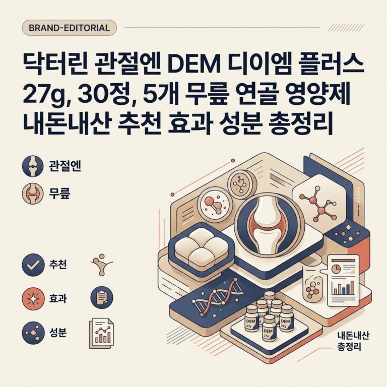 닥터린 관절엔 DEM 디이엠 플러스 27g, 30정, 5개 무릎 연골 영양제 내돈내산 추천 효과 성분 총정리