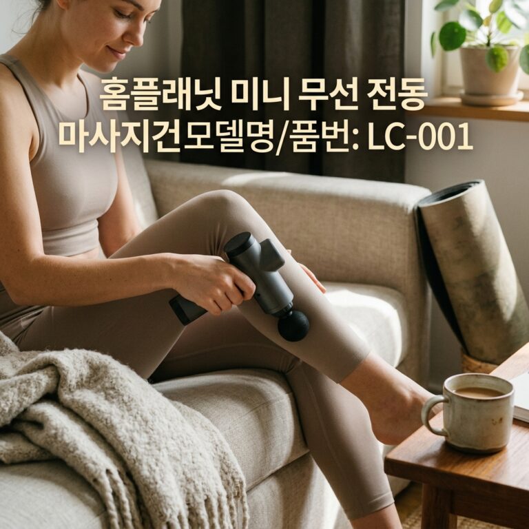 홈플래닛 미니 마사지건 내돈내산 후기, 가성비 마사지기 추천(모델명/품번:LC-001)
