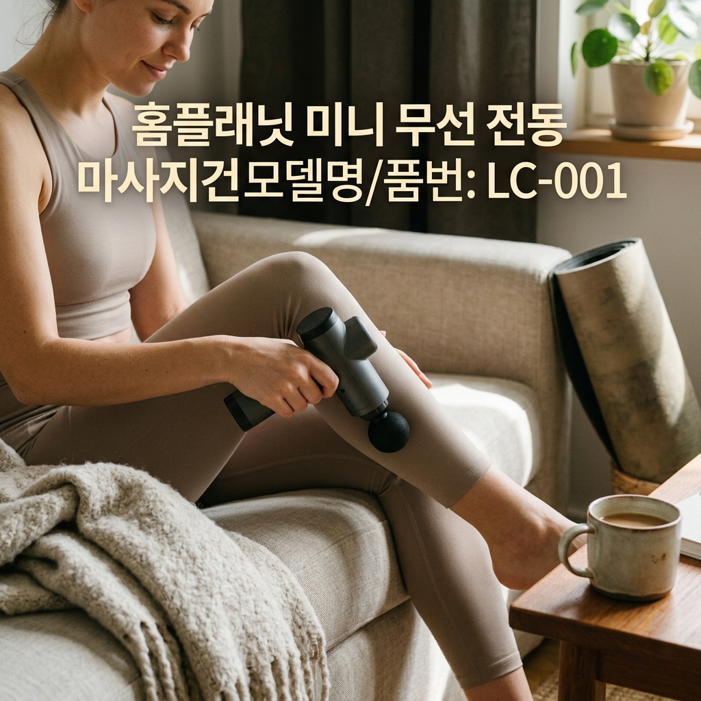 홈플래닛 미니 마사지건 내돈내산 후기, 가성비 마사지기 추천(모델명/품번:LC-001) 제품 이미지